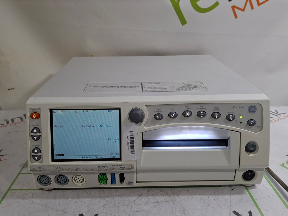 GE Healthcare Corometrics 250cx Series Model 259cx-a Fetal Monitor