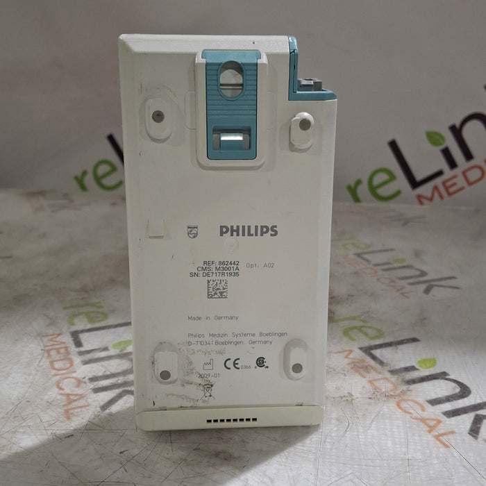 Philips M3001A-A02 OxiMax SpO2, NIBP, ECG MMS Module
