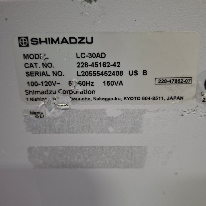 Shimadzu LC-30AD Liquid Chromograph