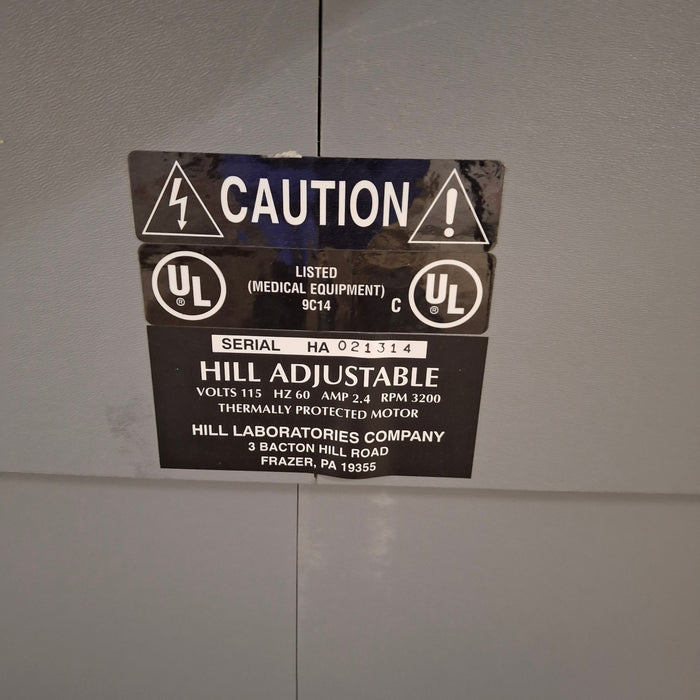 Hill Laboratories Co. Hill Adjustable Chiropractic Table