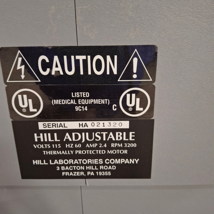 Hill Laboratories Co. Hill Adjustable Chiropractic Table