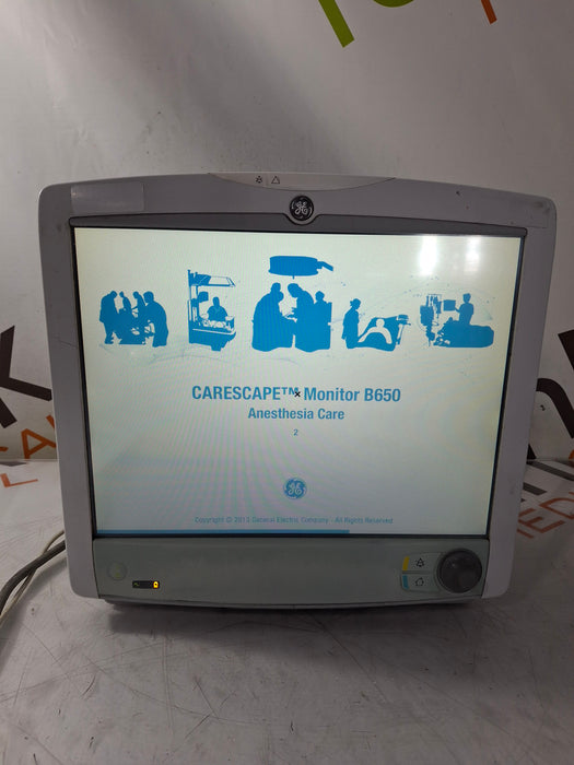 GE Healthcare Carescape B650 Anesthesia Care Patient Monitor