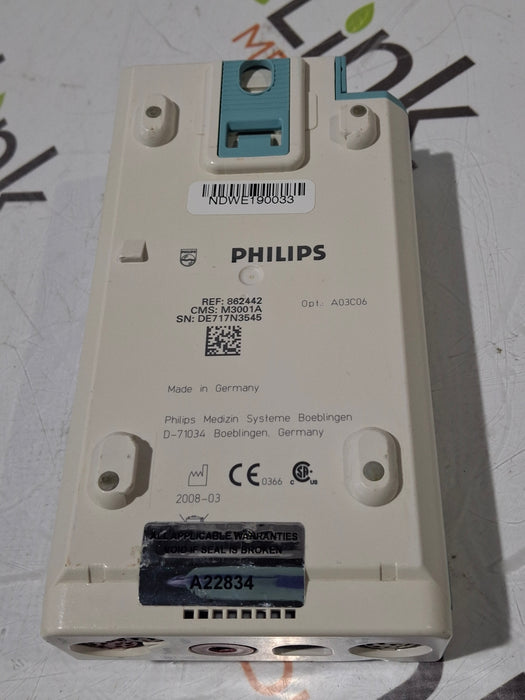 Philips M3001A-A03C06 Masimo SpO2, NIBP, ECG, Temp, IBP MMS Module