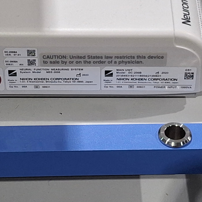 Nihon Kohden MEE-2000 Neuromaster IOM system