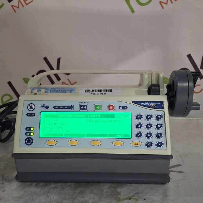 Smiths Medical Medfusion 4000 Syringe Infusion Pump