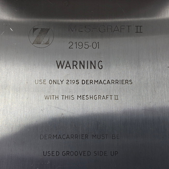 Zimmer 2195-01 Meshgraft 2 Skin Graft Expansion System