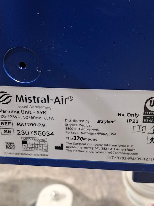 Stryker Mistral-Air Forced Air Warming System