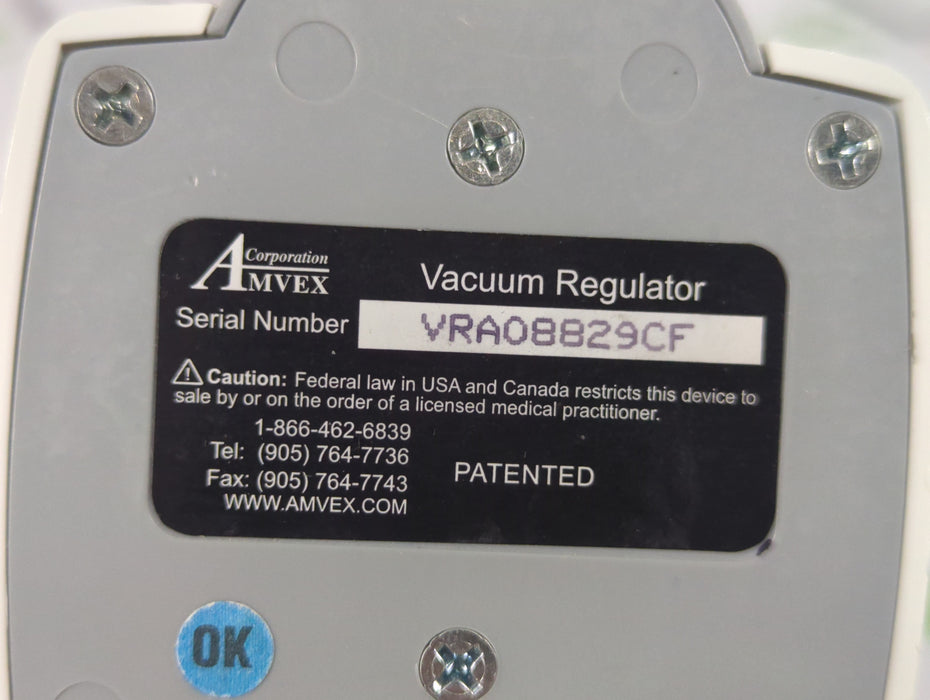 Amvex Vacuum Regulator