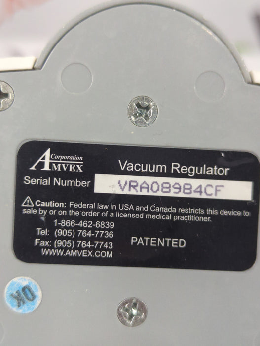 Amvex Vacuum Regulator