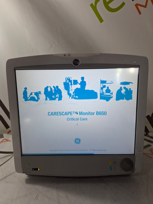 GE Healthcare Carescape B650 Critical Care Patient Monitor