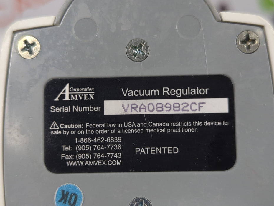 Amvex Vacuum Regulator