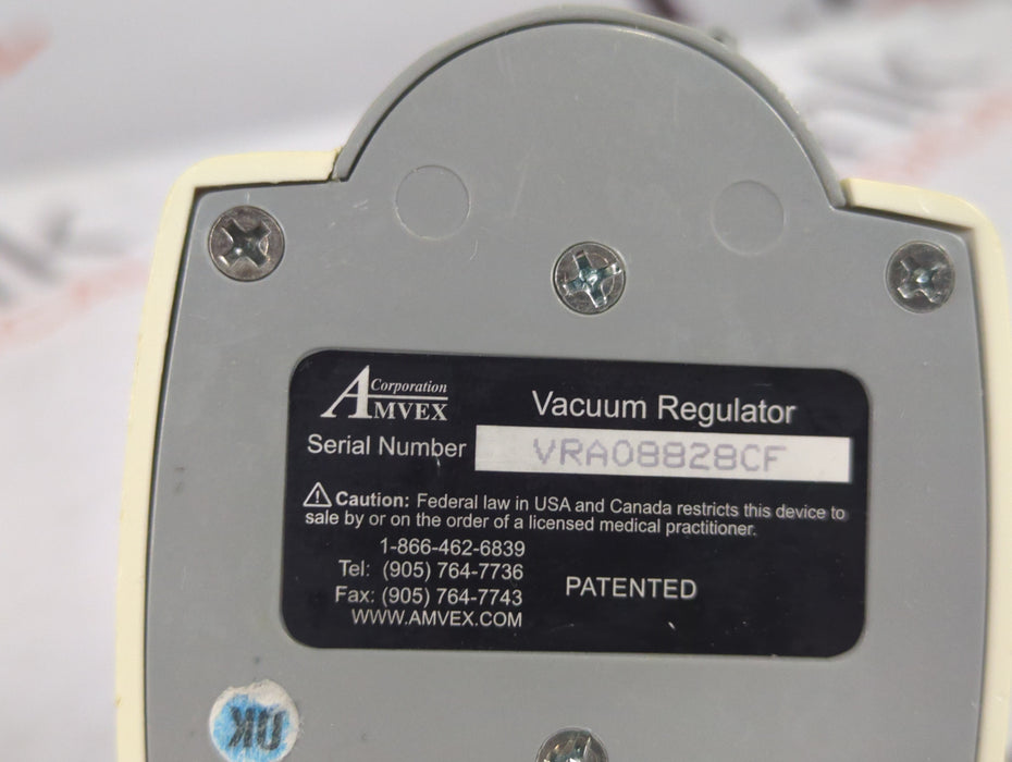 Amvex Vacuum Regulator