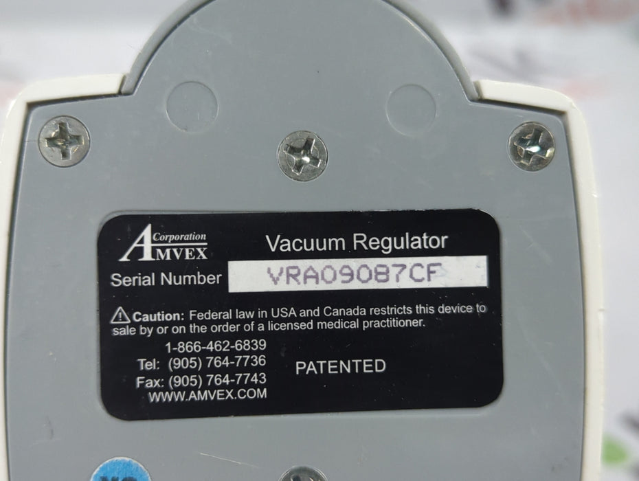 Amvex Vacuum Regulator