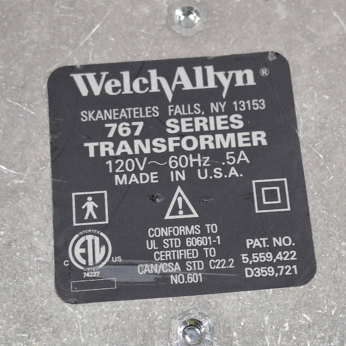 Welch Allyn 767 Series Otoscope/Ophthalmoscope Wall Tranformer without Heads
