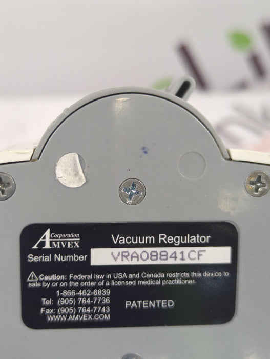 Amvex Vacuum Regulator