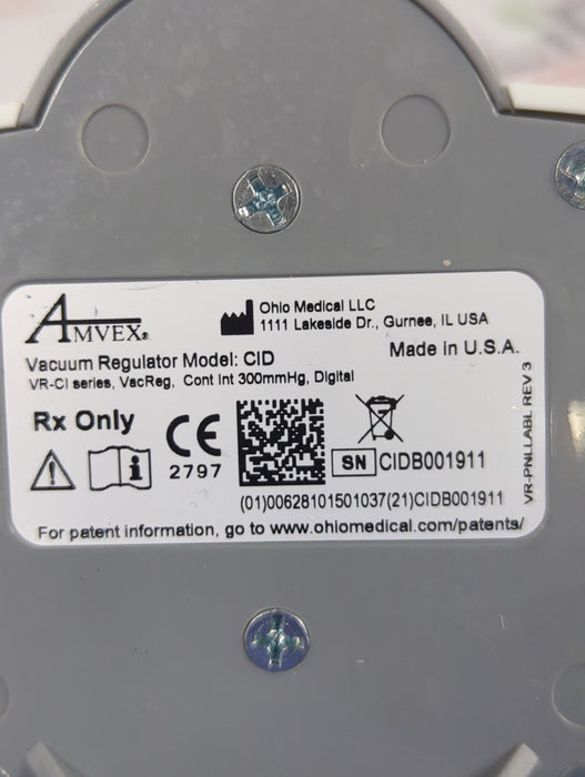 Amvex Vacuum Regulator