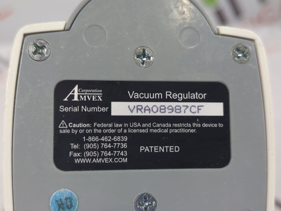 Amvex Vacuum Regulator
