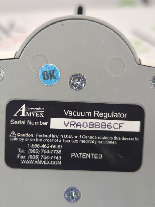Amvex Vacuum Regulator