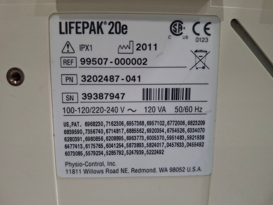 Physio-Control LifePak 20e Defibrillator