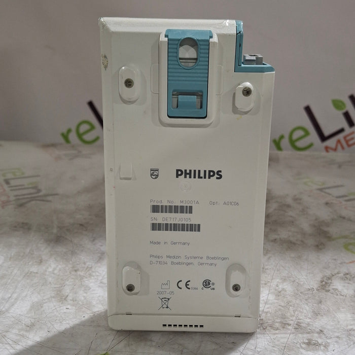 Philips M3001A-A01C06 Fast SpO2, NIBP, ECG, Temp, IBP MMS Module