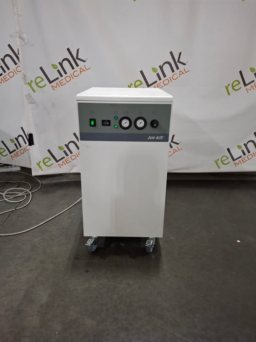 Jun-Air OF302-25M Oil Less Rocking Piston Air Compressor Cabinet Unit