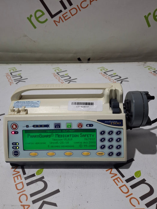Smiths Medical Medfusion 3500 Version 5 Syringe Infusion Pump