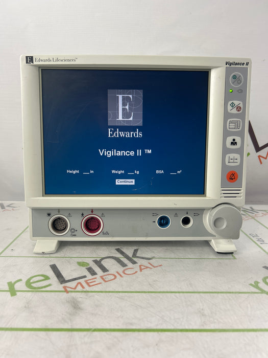 Edwards Lifesciences Vigilance II Patient Monitor