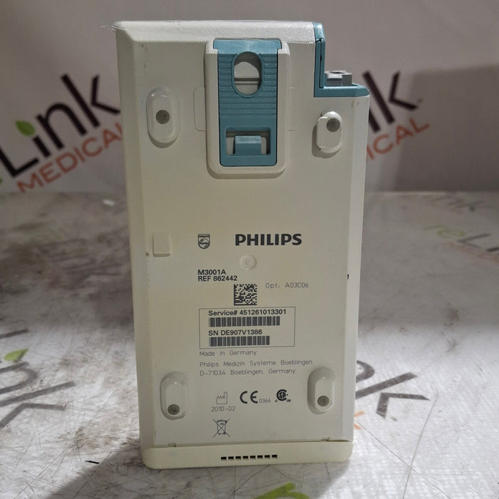 Philips M3001A-A03C06 Masimo SpO2, NIBP, ECG, Temp, IBP MMS Module