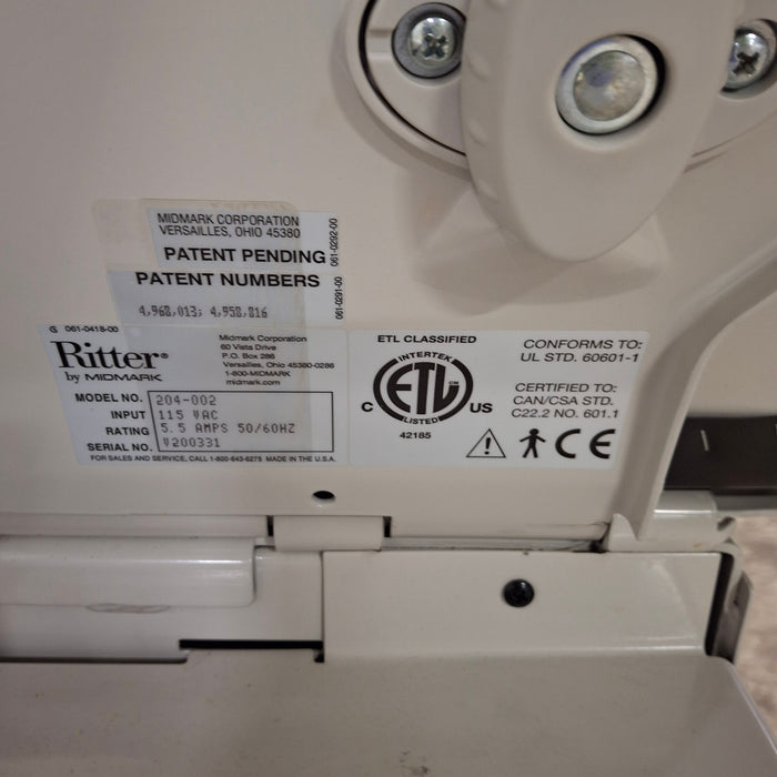 Midmark Ritter 204 Exam Table