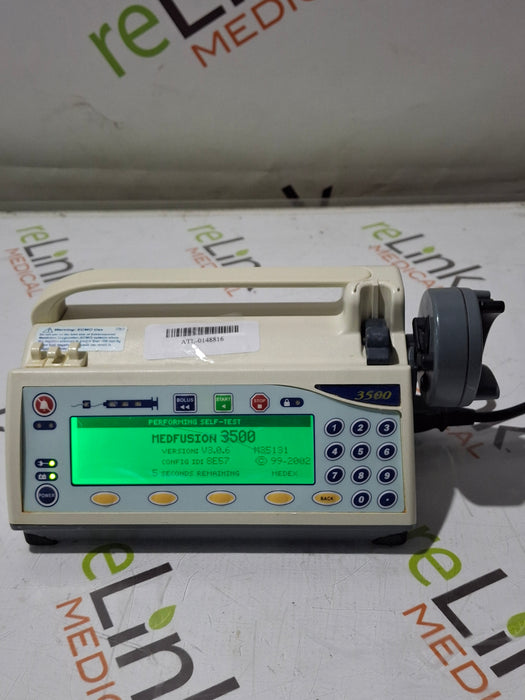 Smiths Medical Medfusion 3500 Version 3 Syringe Infusion Pump