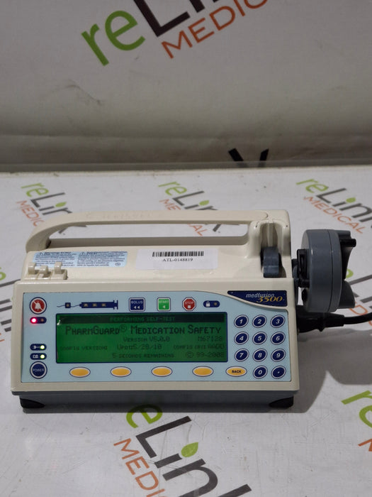 Smiths Medical Medfusion 3500 Version 5 Syringe Infusion Pump