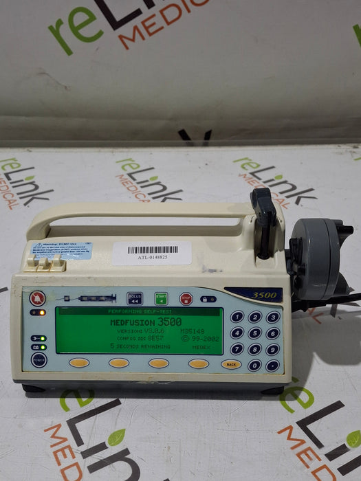 Smiths Medical Medfusion 3500 Version 3 Syringe Infusion Pump