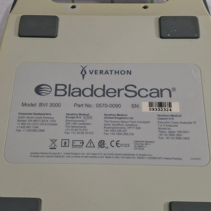 Verathon Medical, Inc BladderScan BVI 3000 Bladder Scanner