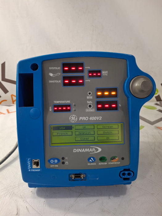 GE Healthcare Dinamap Pro 400V2 Vital Signs Monitor