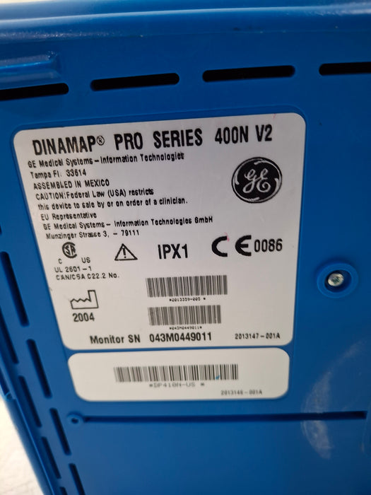 GE Healthcare Dinamap Pro 400V2 Vital Signs Monitor
