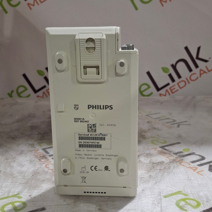 Philips M3001A-A03C06 Masimo SpO2, NIBP, ECG, Temp, IBP MMS Module