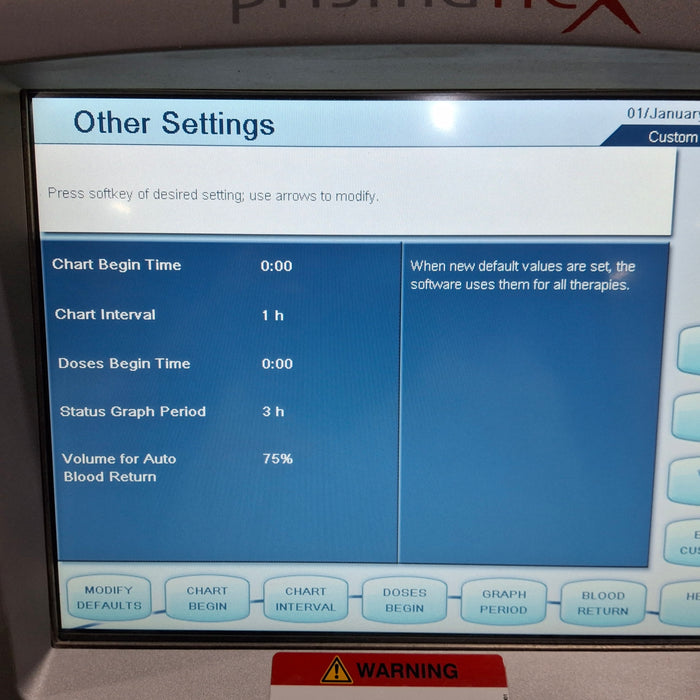 Gambro Prismaflex Dialysis Machine