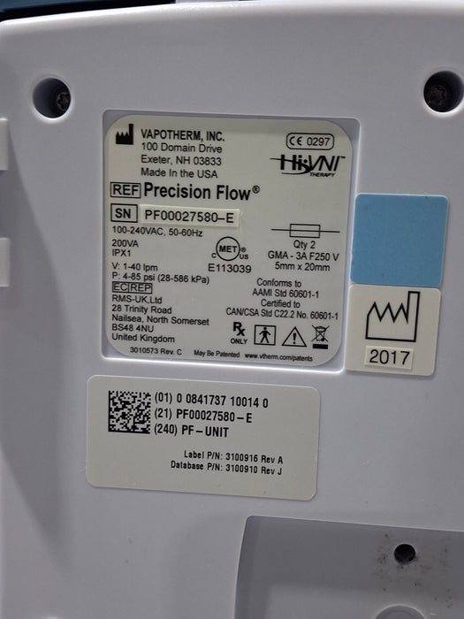 Vapotherm Precision Flow Meter Humidifier