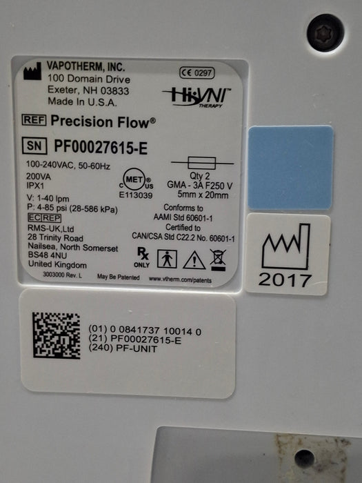 Vapotherm Precision Flow Meter Humidifier
