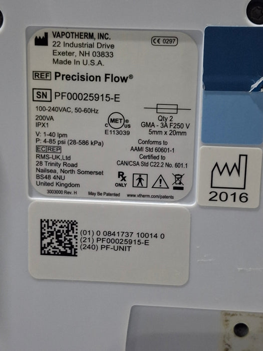 Vapotherm Precision Flow Meter Humidifier