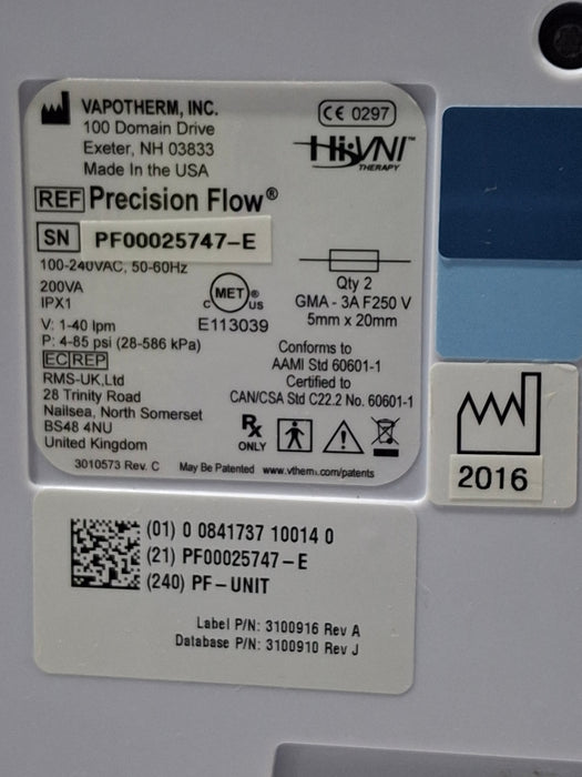 Vapotherm Precision Flow Meter Humidifier