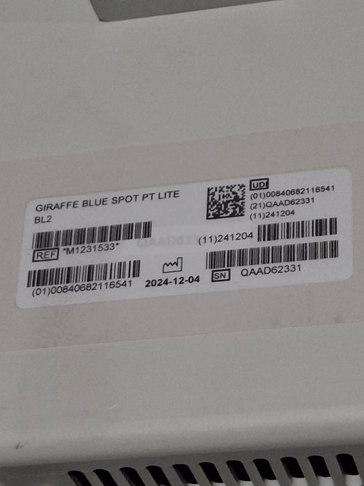 GE Healthcare Giraffe Blue Spot PT Phototherapy System