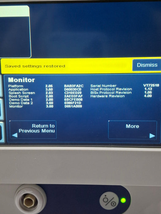 Covidien BIS Monitoring System Bispectral Index Monitor