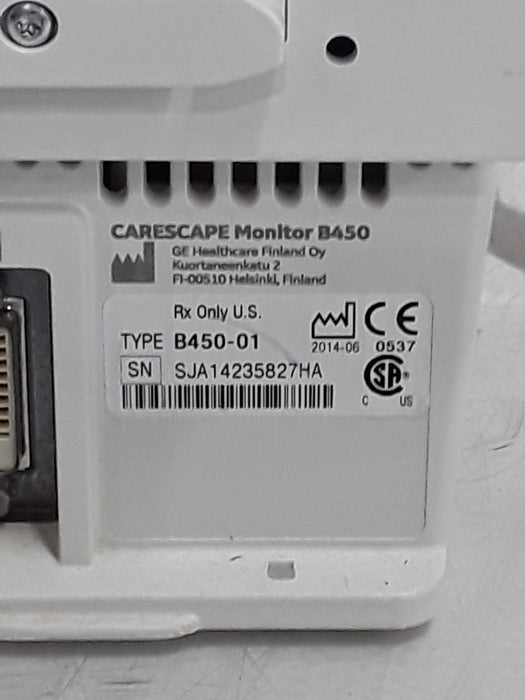 GE Healthcare Carescape B450 Critical Care Patient Monitor