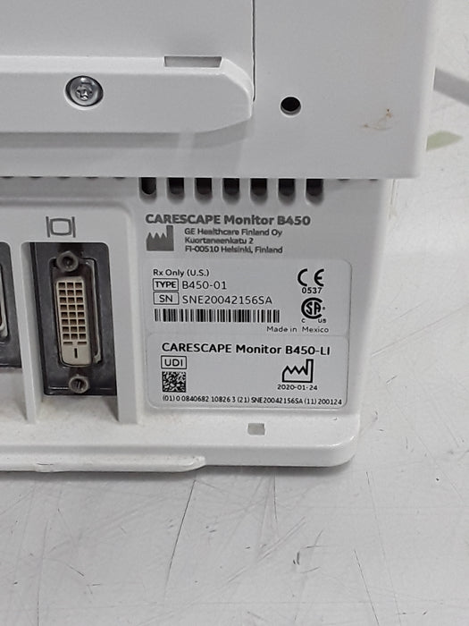 GE Healthcare Carescape B450 Critical Care Patient Monitor