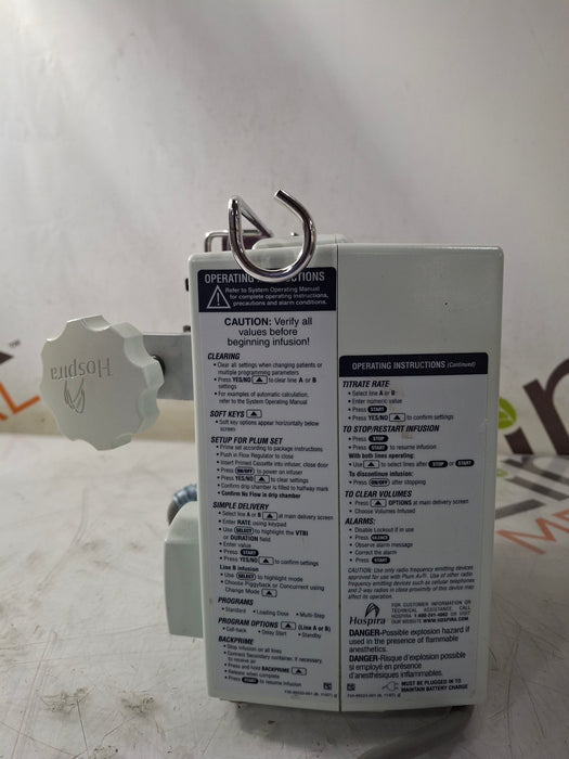 Hospira Plum A+ Infusion Pump