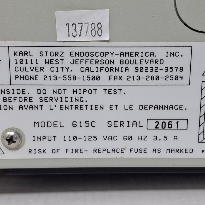 Karl Storz 615C Xenon Light Source