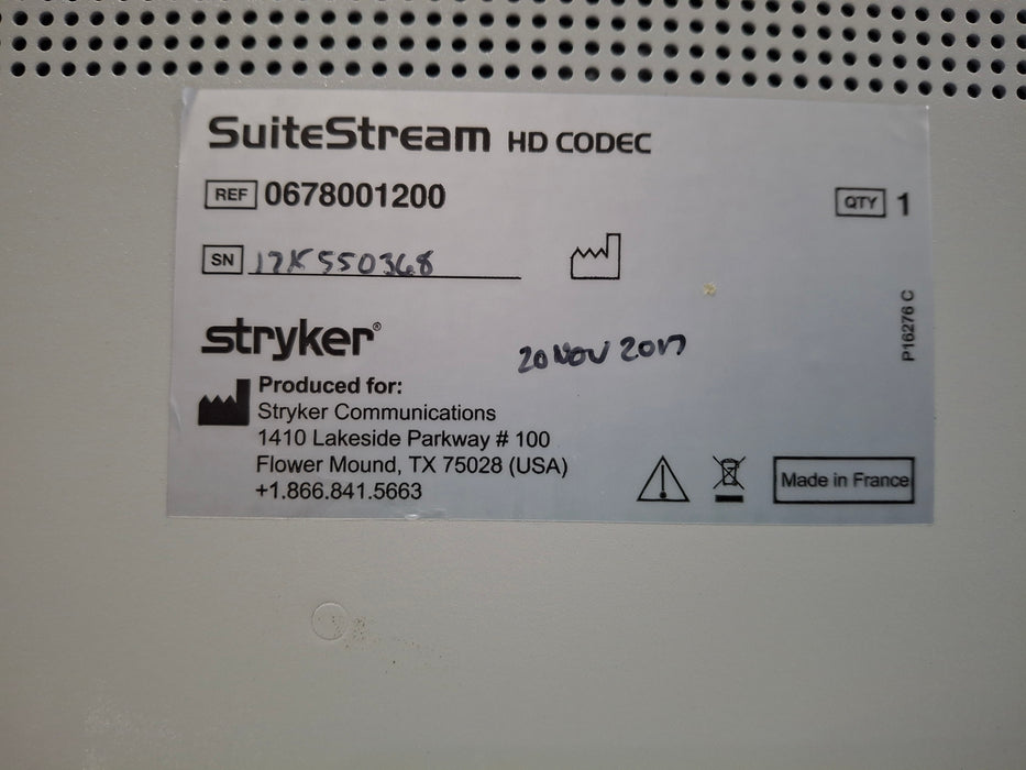 Stryker SuiteStream HD Codec