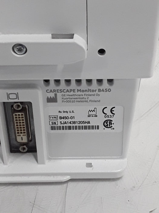GE Healthcare Carescape B450 Critical Care Patient Monitor