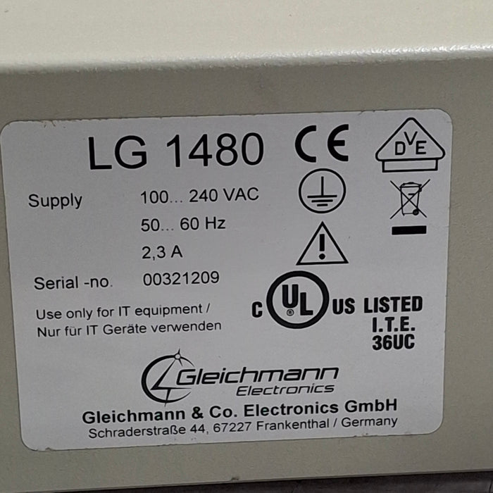 Gleichmann Electronics LG 1480 Battery Charger